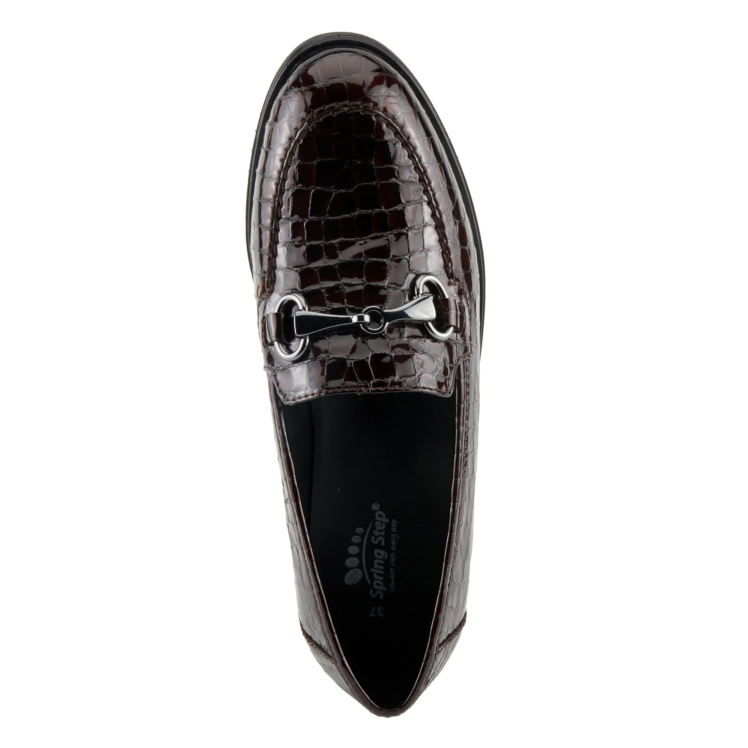 Spring Step Shoes Hylen Women's Croco Embossed Leather Luxurious Loafers