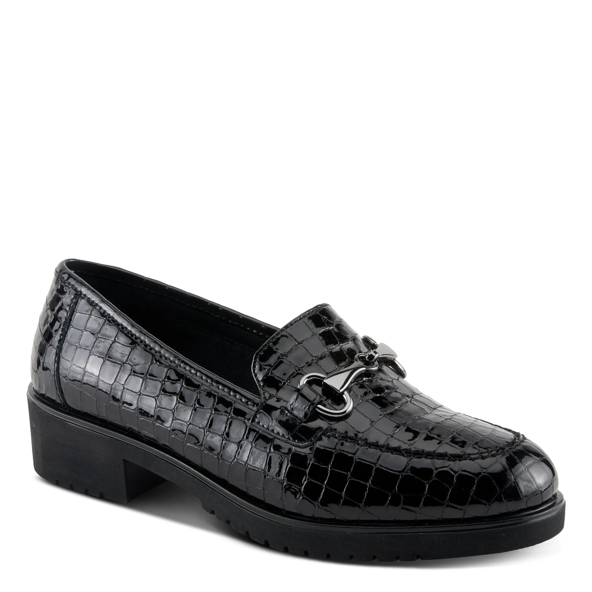 Spring Step Shoes Hylen Women's Croco Embossed Leather Luxurious Loafers