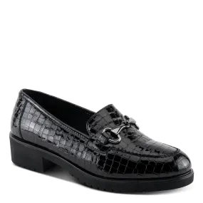 Spring Step Shoes Hylen Women's Croco Embossed Leather Luxurious Loafers