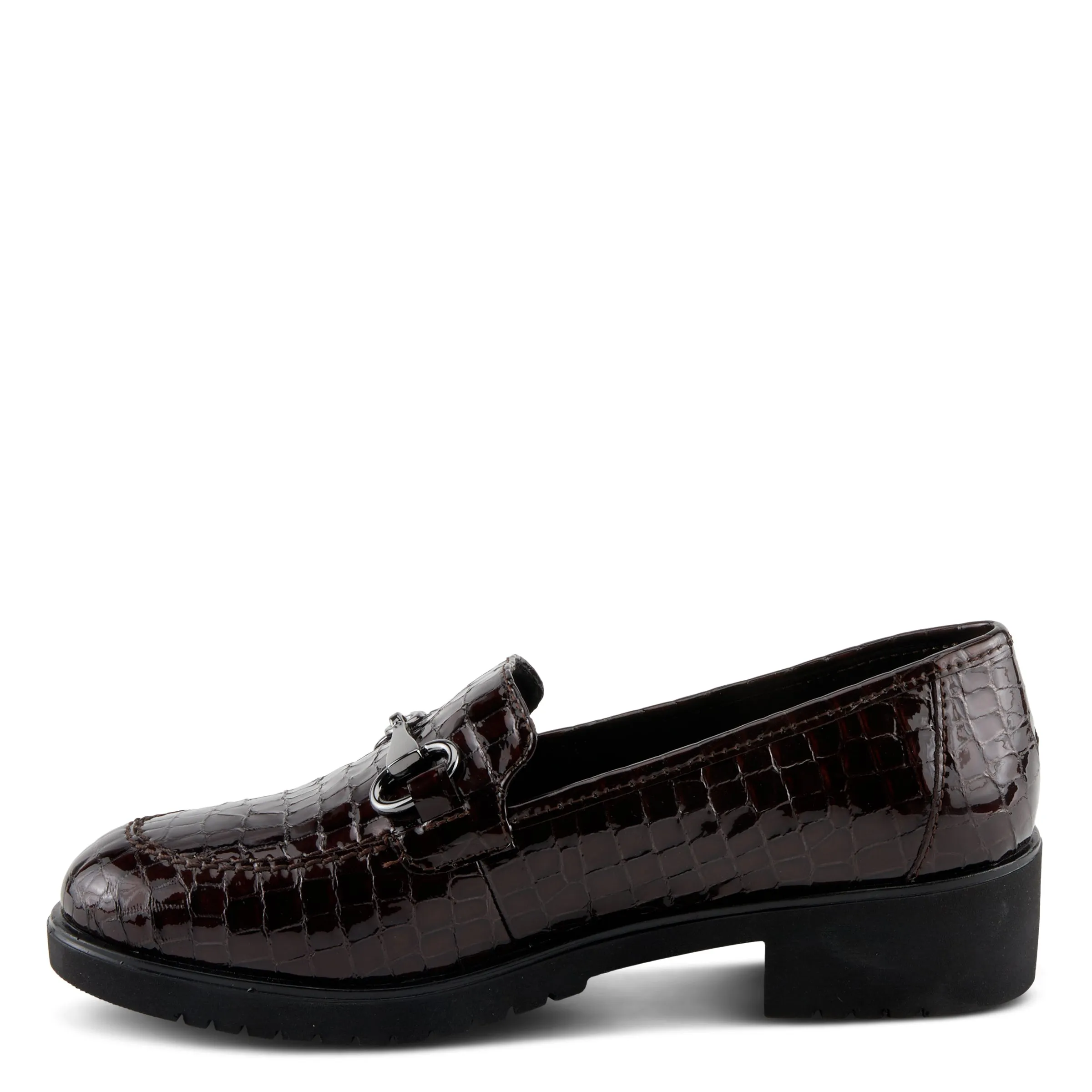 Spring Step Shoes Hylen Women's Croco Embossed Leather Luxurious Loafers