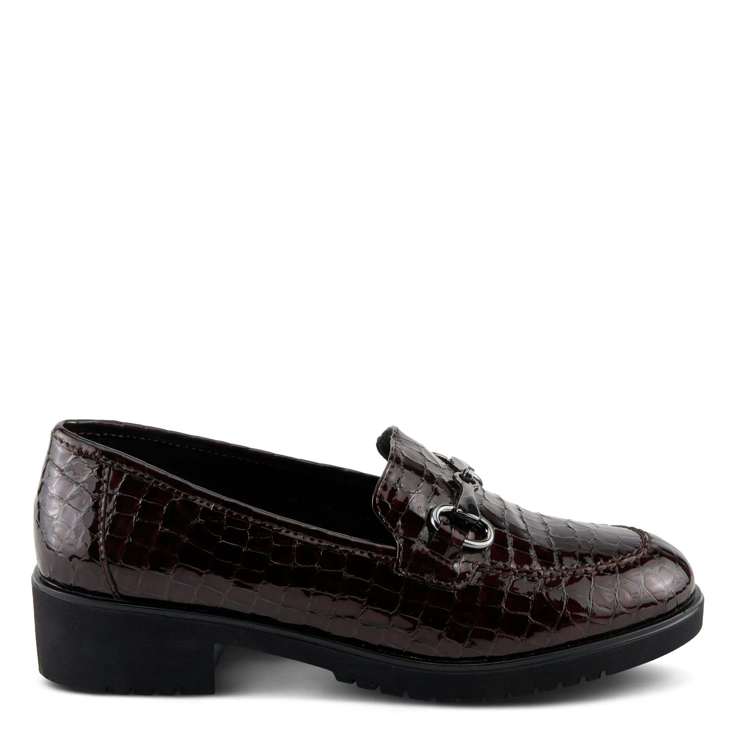 Spring Step Shoes Hylen Women's Croco Embossed Leather Luxurious Loafers