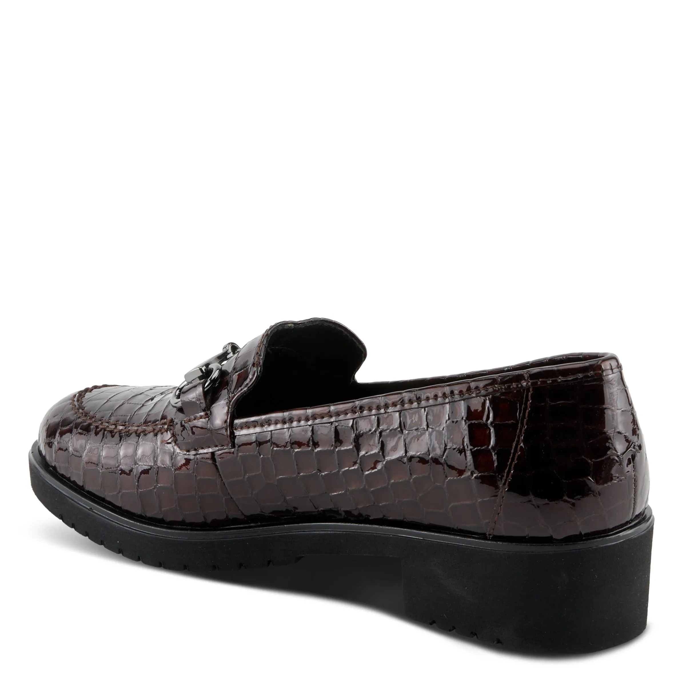 Spring Step Shoes Hylen Women's Croco Embossed Leather Luxurious Loafers