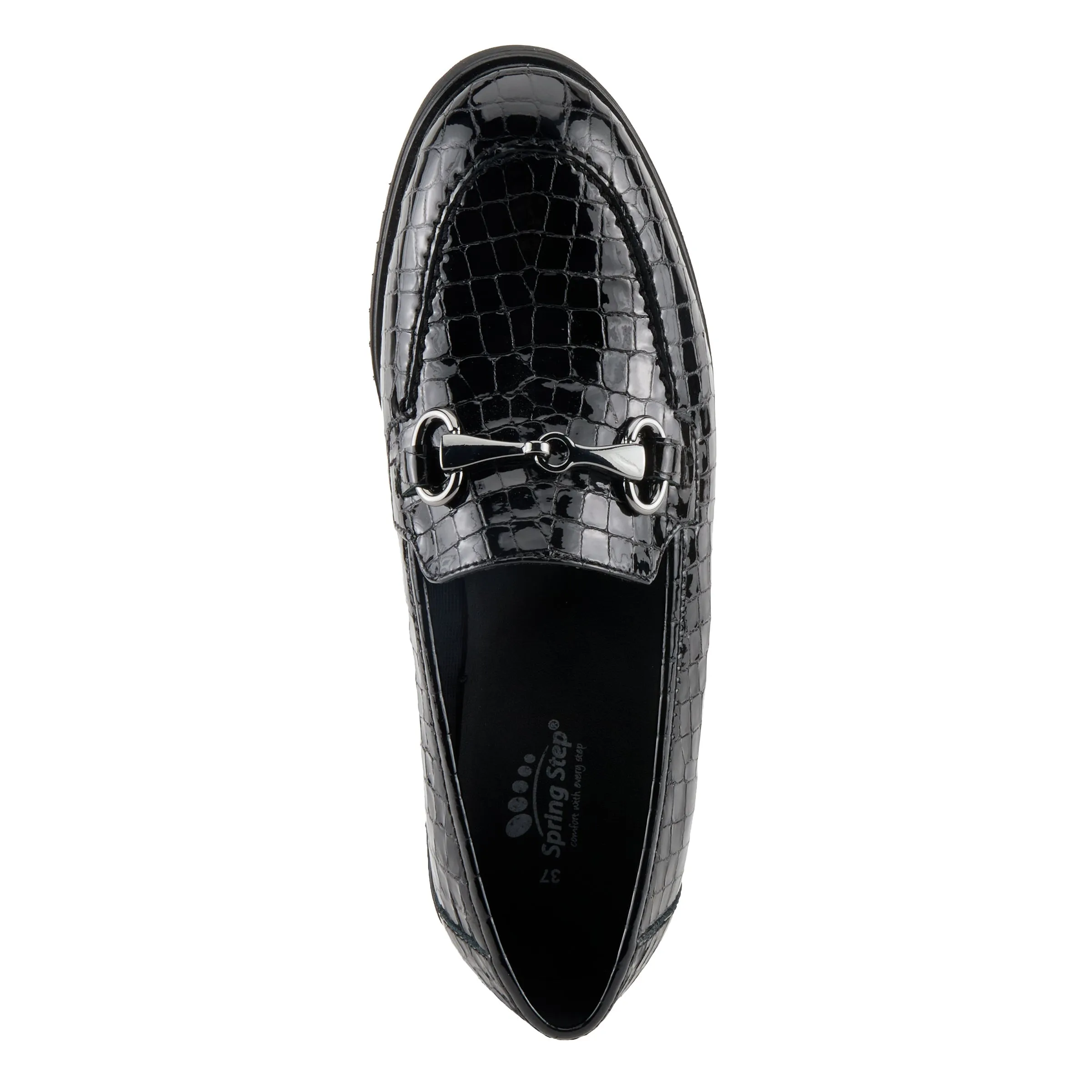 Spring Step Shoes Hylen Women's Croco Embossed Leather Luxurious Loafers