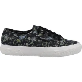 Superga Womens 2750 Floral Print Trainers - Dark Grey