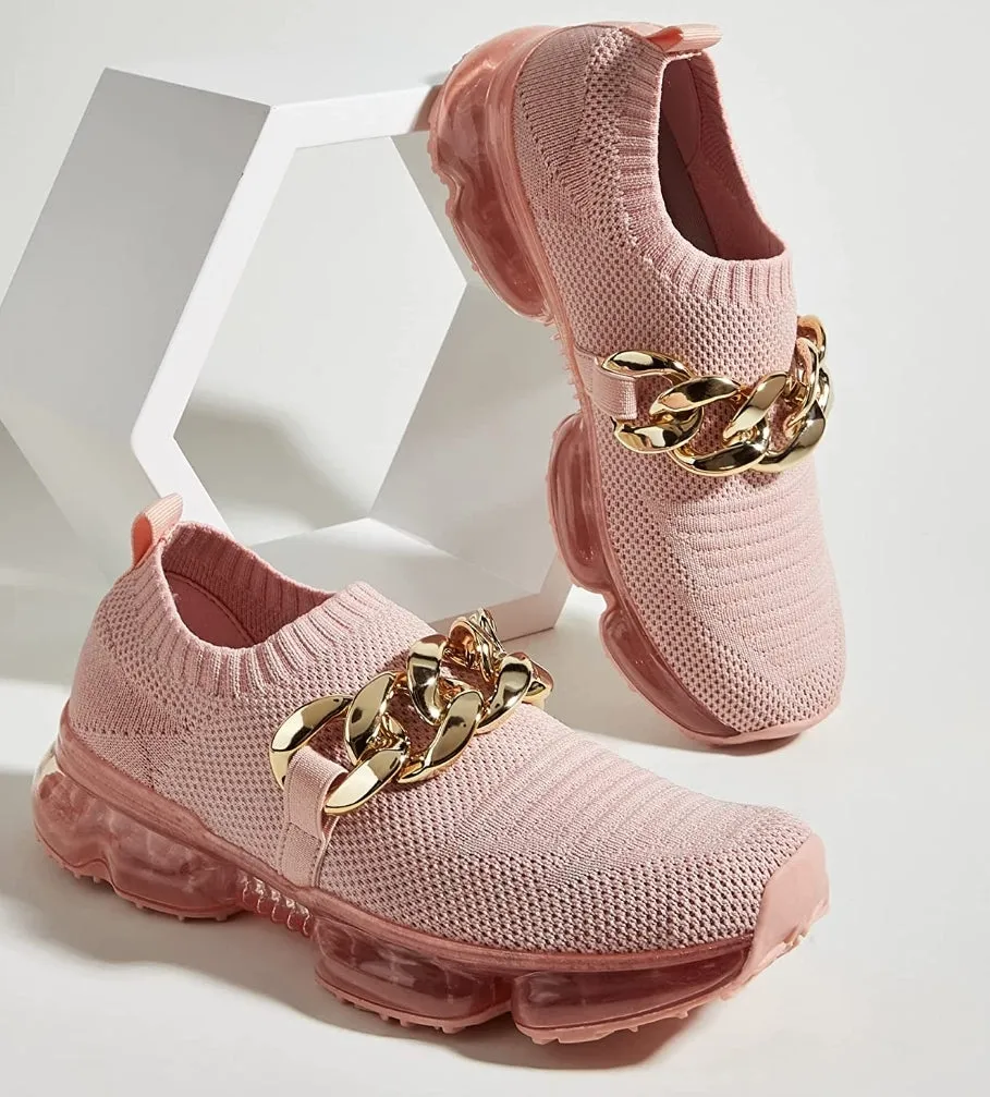 THE LUXE NK GLAM GIRL SNEAKER COLLECTION - GLAM GIRL CUBAN LINK SNEAKER - CLFLOW19