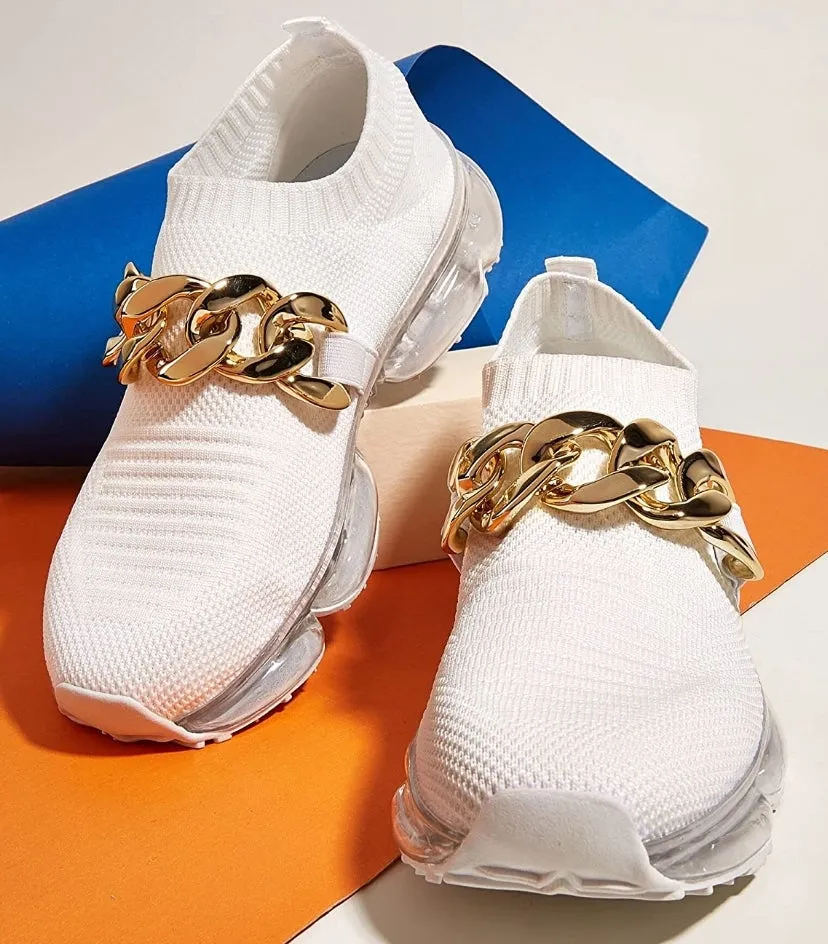 THE LUXE NK GLAM GIRL SNEAKER COLLECTION - GLAM GIRL CUBAN LINK SNEAKER - CLFLOW19