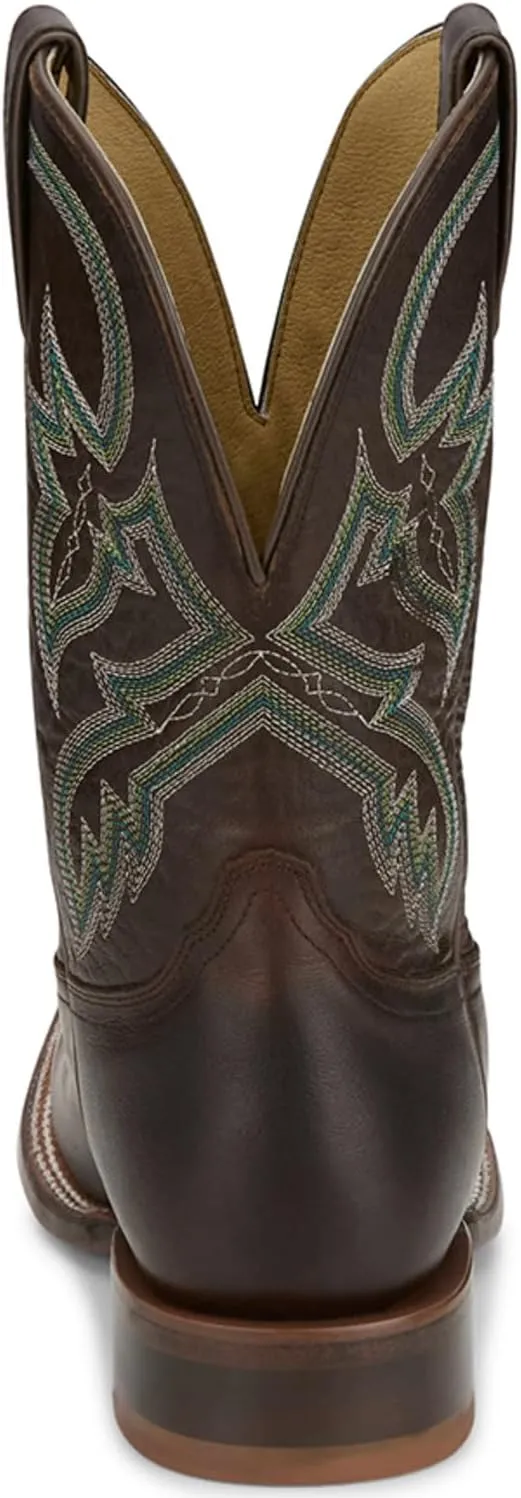 Tony Lama Wray 11" Men's Classic Leather Cowboy Boots with Durable Soles, Western-Style Ranchero Footwear
