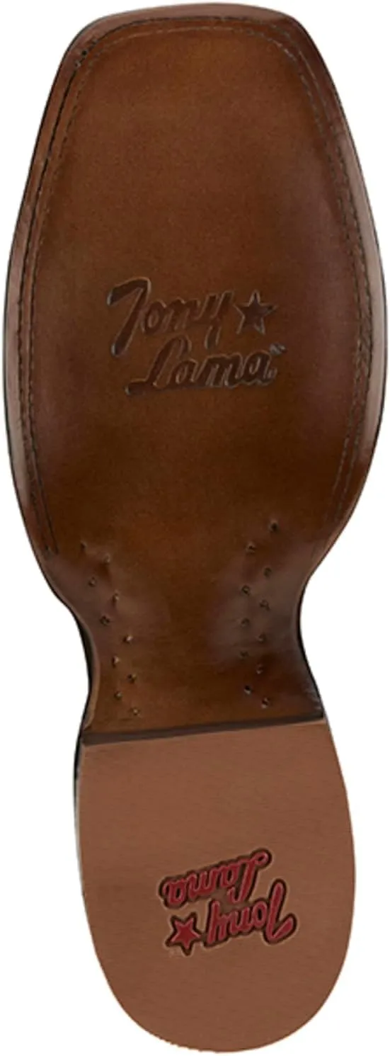Tony Lama Wray 11" Men's Classic Leather Cowboy Boots with Durable Soles, Western-Style Ranchero Footwear