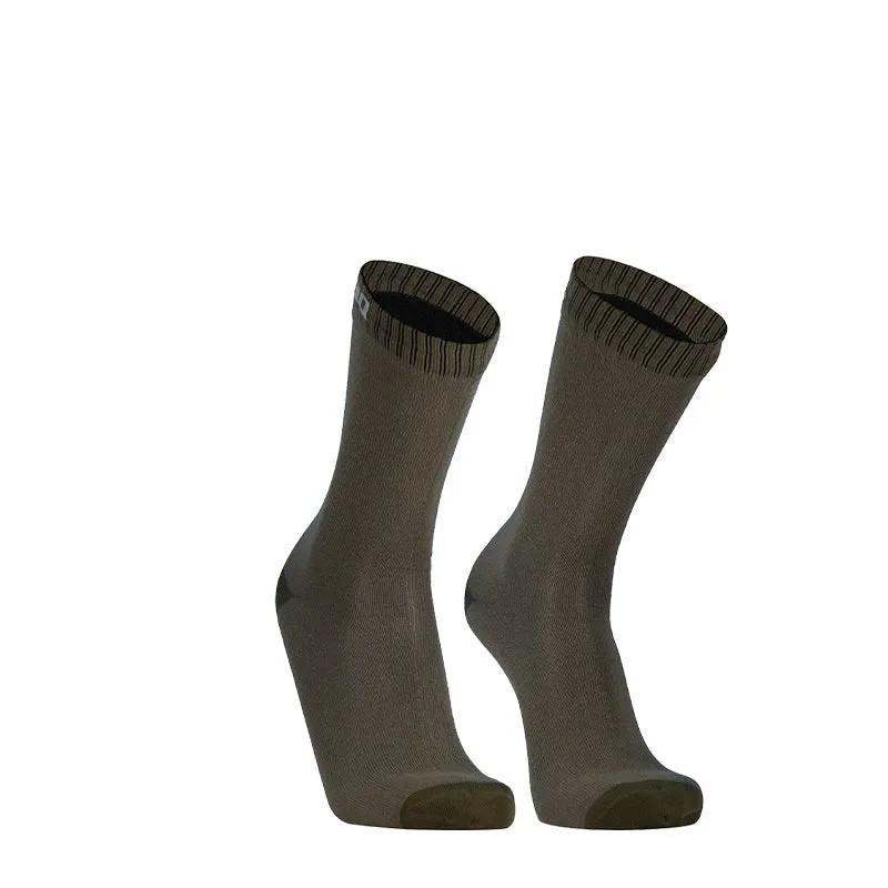 Waterproof Ultra-Thin Crew Socks - Olive Green