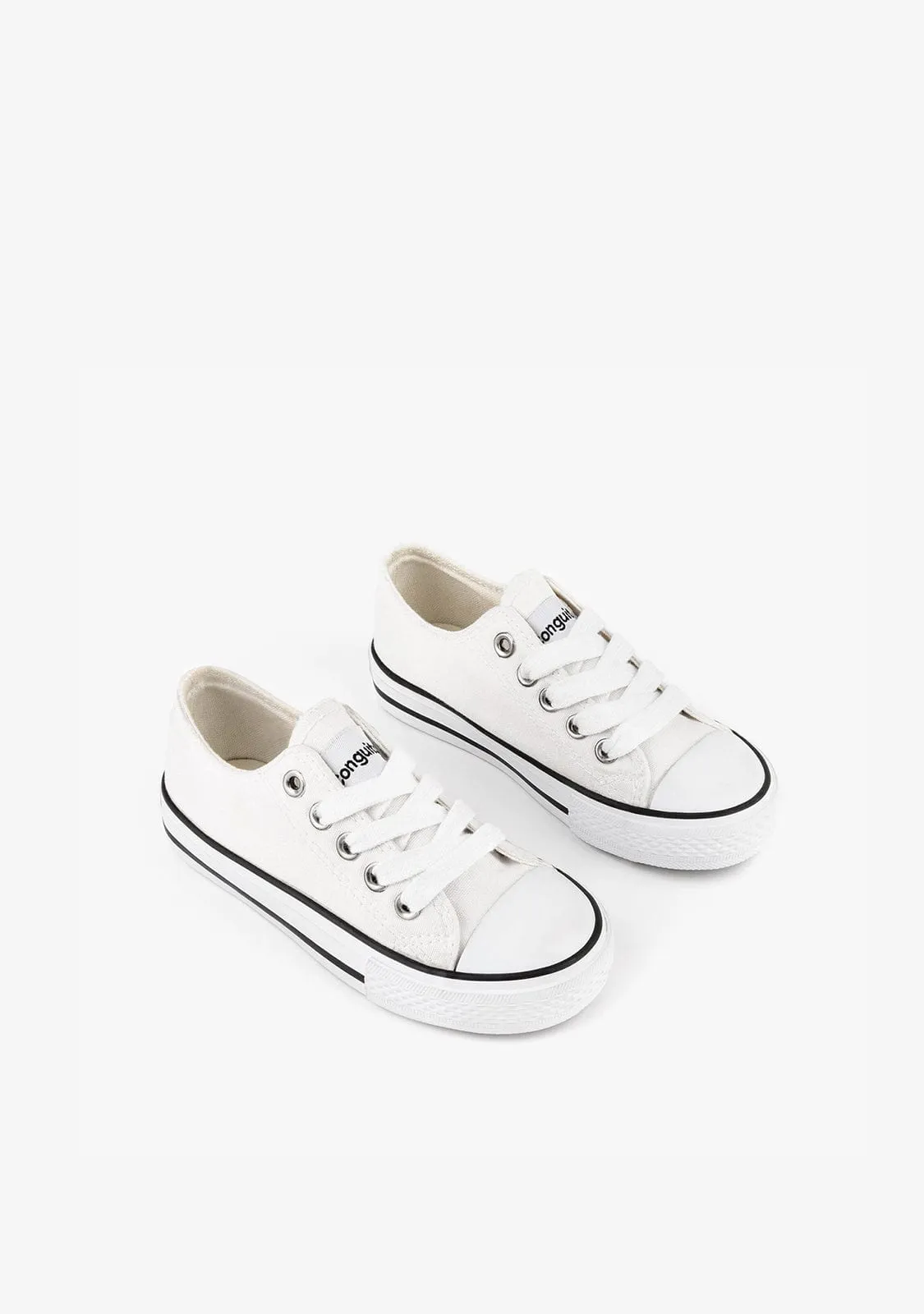White Classic Canvas Sneakers