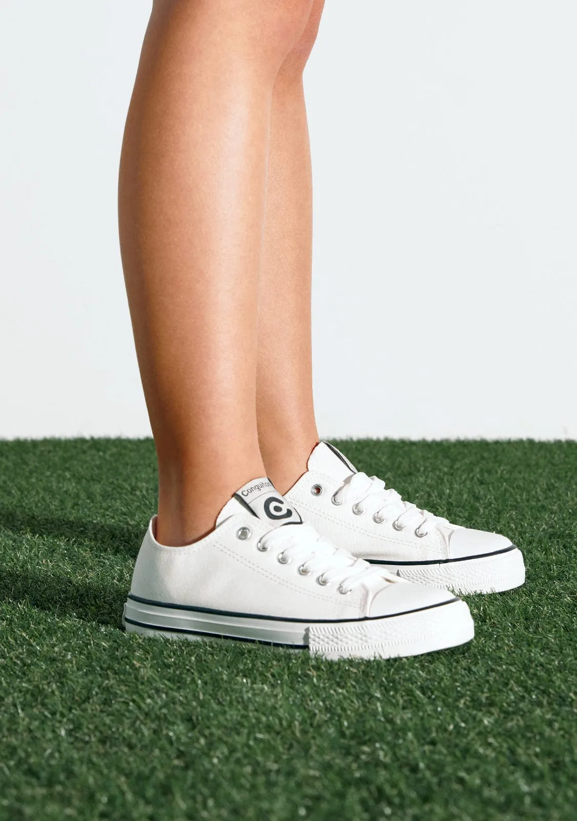 White Classic Canvas Sneakers