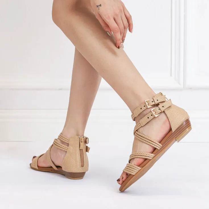 Women's boho strappy sandals gladiator sandals