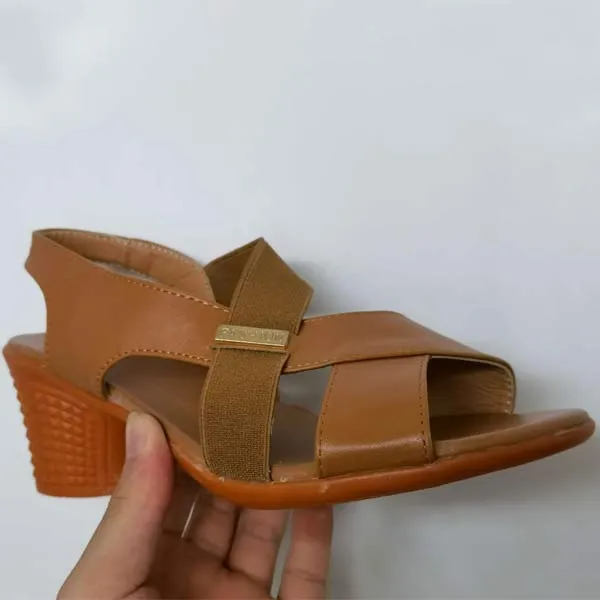 Women'S Fish Mouth Chunky High Heel Sandals 62431885