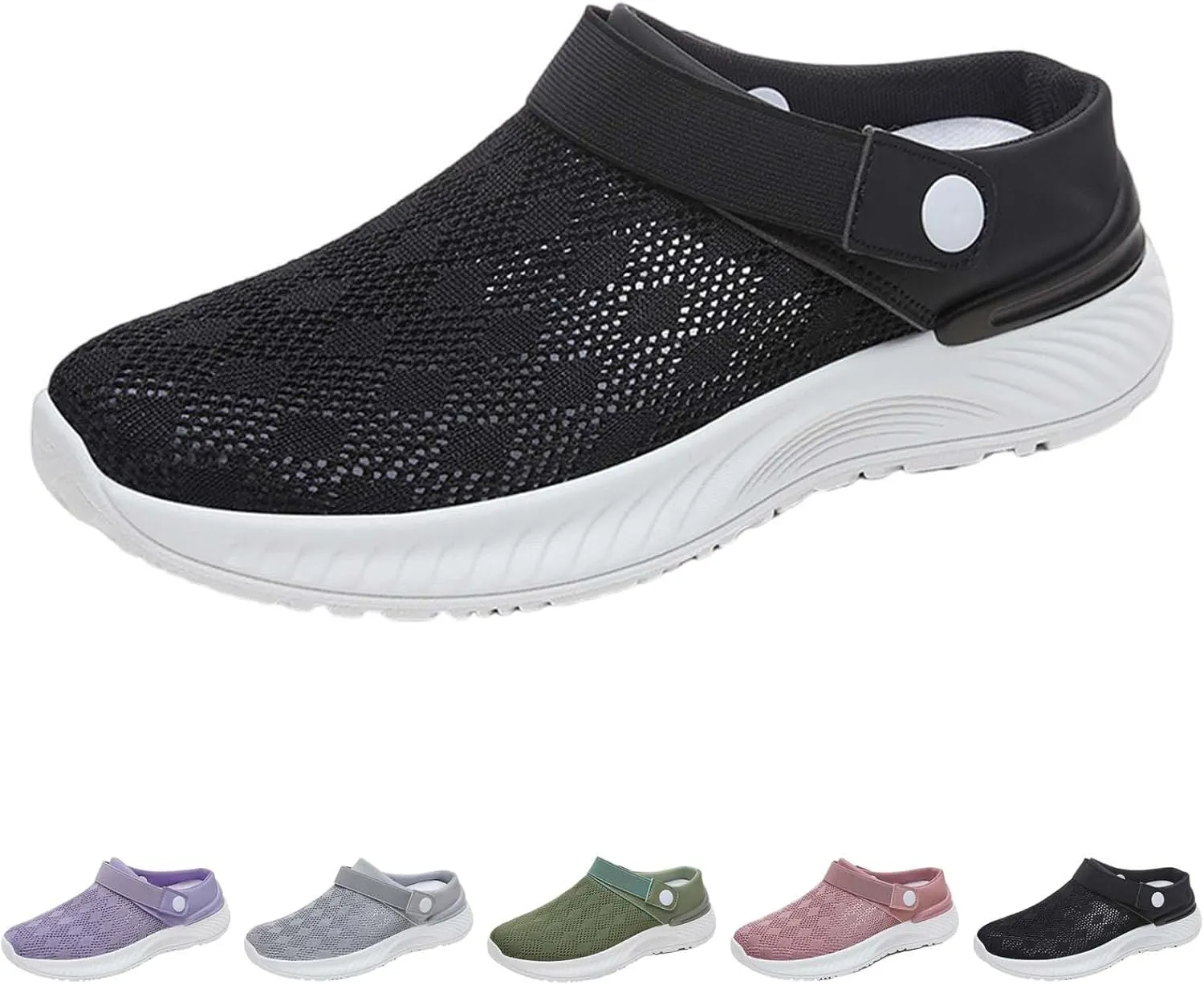 Women's Orthopedic Slip on Sandals, 2024 Summer Hollow-Out Slides,Arch Support Plantar Fasciitis Recovery Slippers