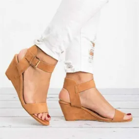Women'S Wedge Fish Mouth Sandals 82245869
