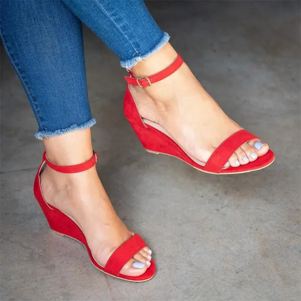 Women'S Wedge Fish Mouth Sandals 82245869